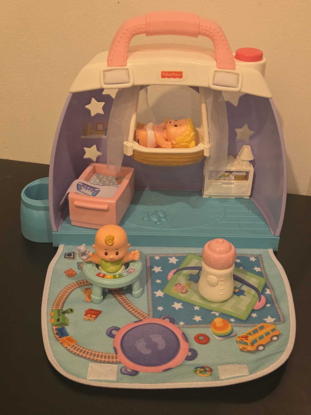 Little People Baby Cuddle And Play Nursery Portable Playset